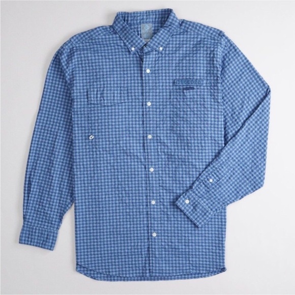 Vineyard Vines Other - Vineyard Vines blue check Harbor long sleeve shirt Size XL